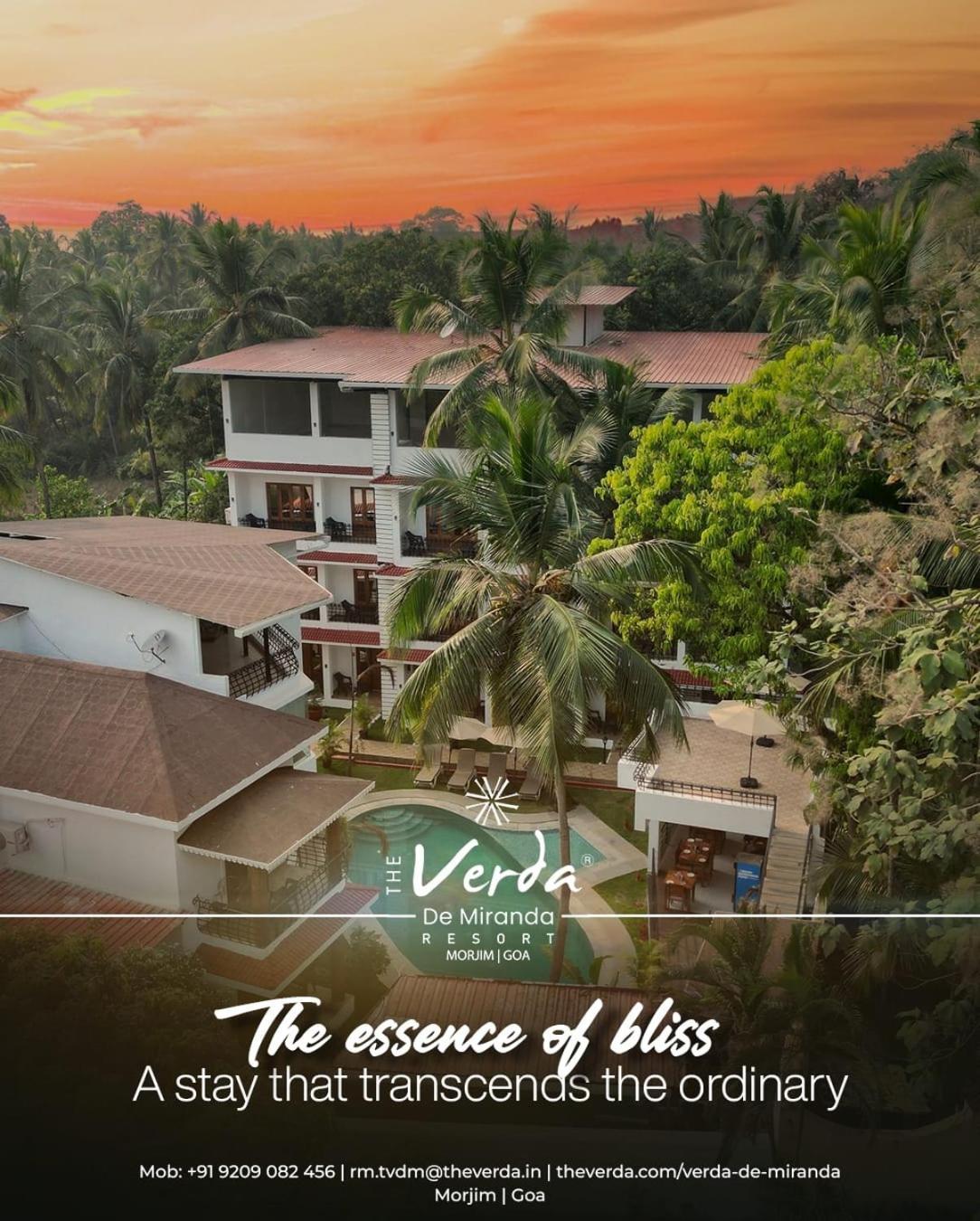 The Verda De Miranda Resort Morjim North Goa Zewnętrze zdjęcie